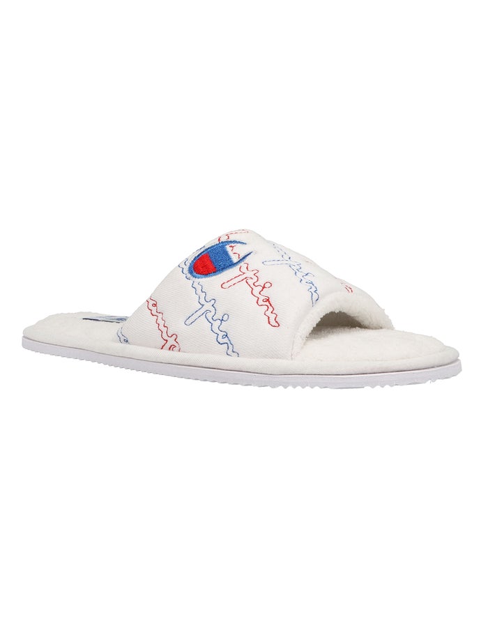 Champion Hotel Slippers - Hvite Tøfler Dame - Norge 749TMUYPI